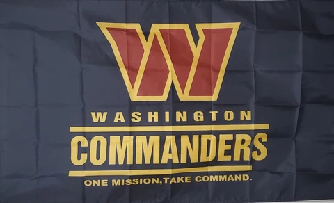 Washington Commanders ~ 3'X5' Flag ~ Indoor / Outdoor ~ FREE SHIPPING Cover