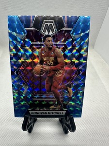 2022-23 Panini Mosaic Donovan Mitchell Reactive Blue Prizm #5 B1-3