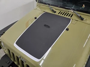 Fits 2007-2018 Jeep Jk Jeep Wrangler Hood Stripe V2 Vinyl Graphics Sticker - Picture 1 of 5