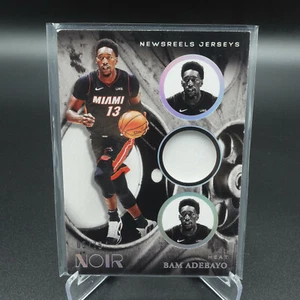 2020-21 PANINI NOIR BAM ADEBAYO NEWSREELS JERSEYS CARD NM /75 - Bild 1 von 2