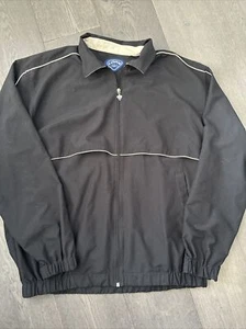 Callaway Jacket Mens Extra Large Black Full Zip Vented Golf Sport Windbreaker - Picture 1 of 8
