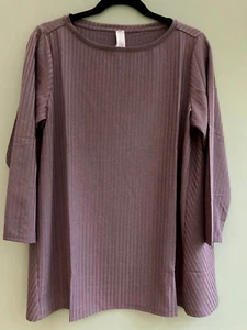 TOP SIZE 14 REFINED RIB BY MARLA WYNNE BUTTERFLY STYLE SIDE HEATHER ORP £54 BNWT - Picture 1 of 3