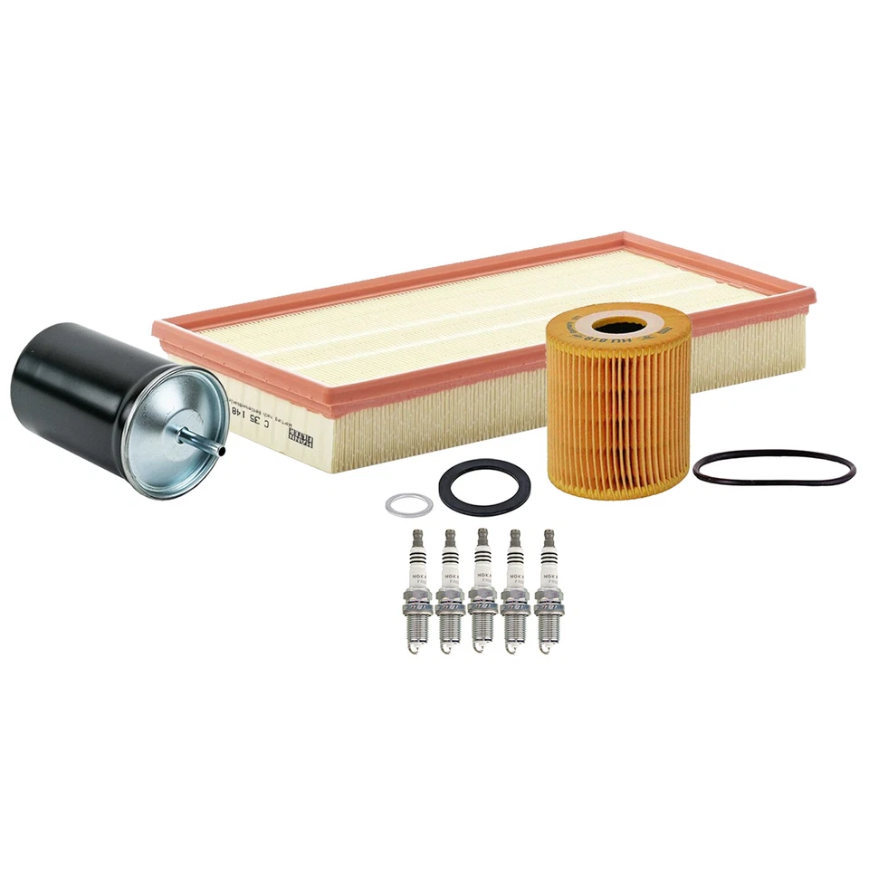 Kit de filtro de aceite combustible de aire y bujías de motor OEM 5 para Volvo S70 V70 2.4 L5 99-00 Foto 1 de 1
