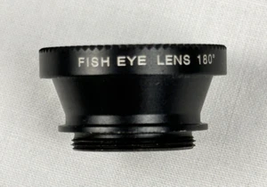Objectif Fish Eye Lens 180 fixation téléphone portable lentille de remplacement sans support étui de transport vintage - Photo 1 sur 9