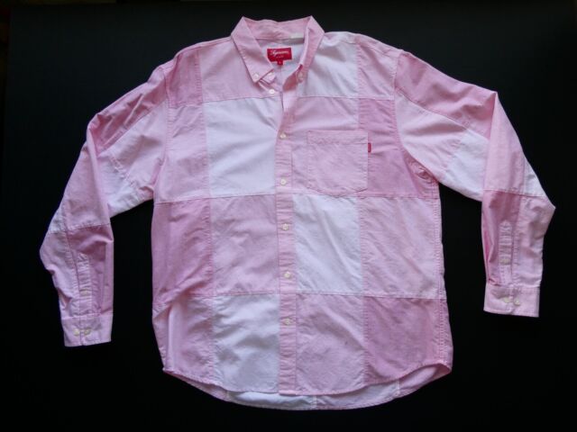 DS 2022 Supreme Arc Jacquard Denim Shirt Medium M LV box logo pink kaws  comme