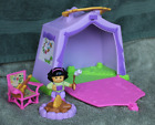 Fisher Price Little People Play N Go Campsite Tent Carry Case w/girl Accessories