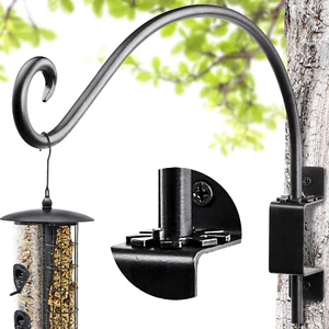 16-Inch Swivel Wall-Mount Bird Feeder Hanger for Outdoor Use - Picture 1 of 20