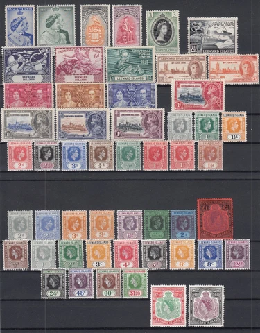 ML20101/ BRITISH LEEWARD - 1935 / 1954 MINT COLLECTION - CV 380 $ Cover