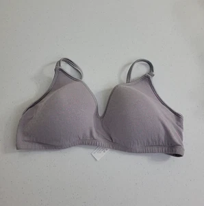 Dynabelly Purple Polka Dot Padded Molded Cup Underwire Nursing Bra Size 36C - Picture 1 of 8
