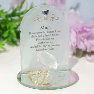 Widdop & Co. Thoughts Of You Rose Plaque - Mum TY171 - Picture 1 of 1