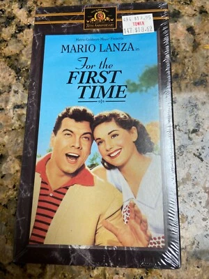 Vintage Factory Sealed VHS For the First Time Mario Lanza Musical Mint Rare MGM  - Image 1 of 3