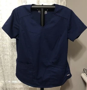 Blusa Médica Estampada Grey's Anatomy by Barco Talla M Azul Marino - Imagen 1 de 9