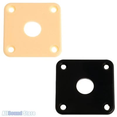 Placa de plástico quadrada para guitarra/baixo Gibson® Les Paul® creme ou preto - Imagem 1 de 2