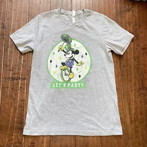 T-Shirt Mickey Mouse Disney Marke Let's Party grau Karneval Medium M - Bild 1 von 9