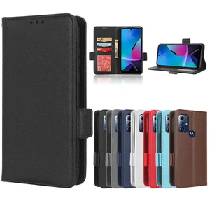 For Motorola Moto G Play 4G 2024 G84 PU Leather Wallet Non-Slip Phone Case - Picture 1 of 68