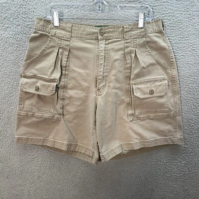 Shorts Cabelas Feminino 16 Lona de Pato Bronzeado Carga Ao Ar Livre Caminhadas Acampamento Roupa de Trabalho - Imagem 1 de 4