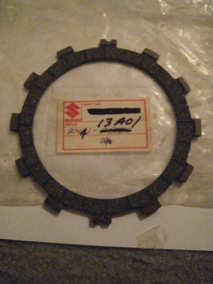 SUZUKI TS185/125/100/TM125/100/TC/SP/RV/RS/RM/PE/OR/GT/GN/DS/DR CLUTCH PLATE NOS - Изображение 1 из 1