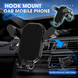 Universal Hook Car Holder Mount Stand Bracket Air Vent Mobile Phone Clip Cradle - Zdjęcie 1 z 10