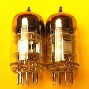 6N2P-EV Matched Pair ~ ECC83 12AX7 7025 5751 double triode triple mica Ussr NEW - Picture 1 of 3