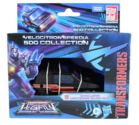 Transformers Legacy Velocitron Speedia 500 Diaclone Universe Burn Out Figure Cover