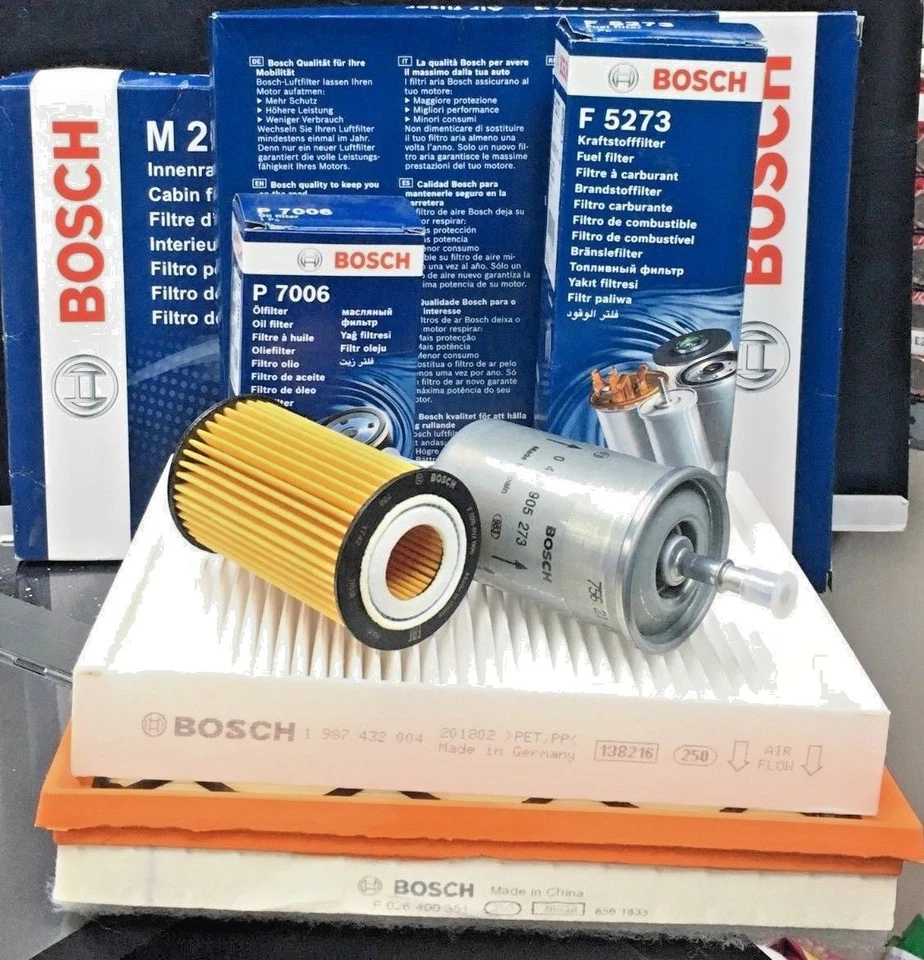 VAUXHALL CORSA D MK4 SXI TWINPORT 05+ AIR+CABIN+OIL FILTERS BOSCH SERVICE KIT - Image 1 of 1