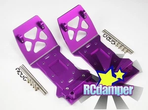 ALUMINUM FRONT & REAR LOWER SKID PLATE P FOR HPI MINI SAVAGE XS FLUX ALLOY - Picture 1 of 1