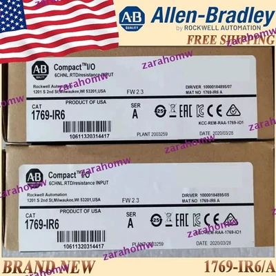New Sealed AB 1769-IR6/A CompactLogix 6 Pt RTD Module 1769 IR6 serA US Free Ship - Image 1 of 4