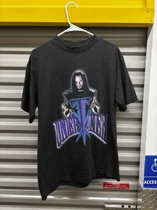 Vintage WWF The Undertaker Single Stitch T Shirt Men’s Size Large 1997 Wrestling - Picture 1 of 4