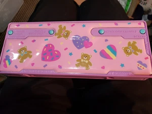 New Vintage Ninety Nine Pencil Case Box Moveable Parts Eraser Scissor Pen 1990 - Picture 1 of 9
