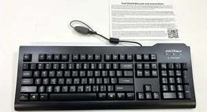Seal Shield Silver Seal Medical Grade Washable Keyboard SSKSV207 r3 - Black -NEW - Picture 1 of 5