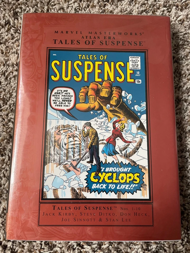 MARVEL MASTERWORKS ATLAS ERA: TALES OF SUSPENSE 1 Kirby/Ditko/Heck/Lee 1st ed HC - Image 1 of 4