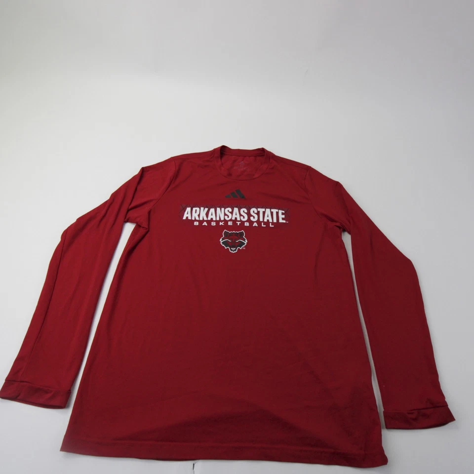 Arkansas State Red Wolves adidas Long Sleeve Shirt Men's Red Used - Image 1 of 1