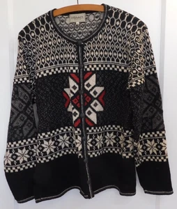 Intiwara Sweater Alpaca Wool Women's Cardigan Knit Button Down  Size Large - Picture 1 of 5