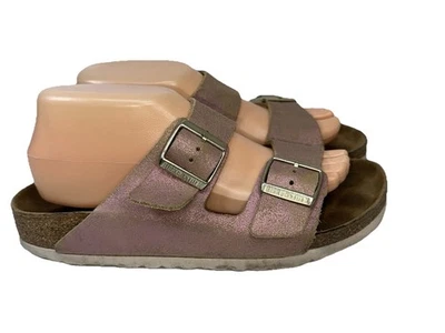 Birkenstock Sandals Flip Flops  Rose Gold Arizona Size 39 Ladies US 8 - Image 1 of 4