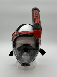 Cressi Duke Dry Full Face Schnorchelmaske Schwarz Rot M/L - Bild 1 von 12
