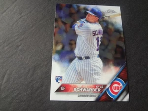 2016 Kyle Schwarber Topps Chrome Rookie #166 RC Philadelphia Phillies Chicago - Picture 1 of 2