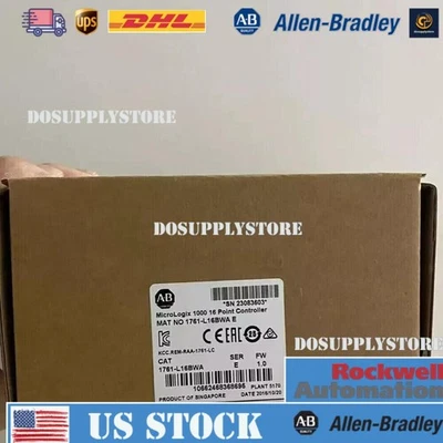 New Factory Sealed AB 1761-L16BWA MicroLogix 1000 16Point Controller US Free Tax - Image 1 of 4