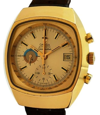 Omega 42mm Jedi TV Case Automatic 1040 Chronograph Gold Tone Watch Ref: 176.005! - Image 1 of 4