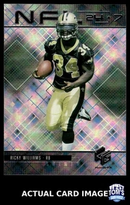1999 Upper Deck HoloGrFX NFL 24/7 #N7 RICKY WILLIAMS New Orleans Saints RC NM - Foto 1 di 4