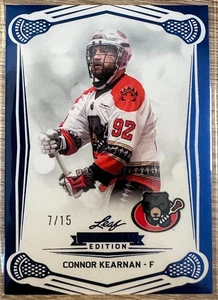 Hoja NLL 2025 inaugural Connor Kearnan Blue Pillar Holo SP #23 #7/15 - Imagen 1 de 2