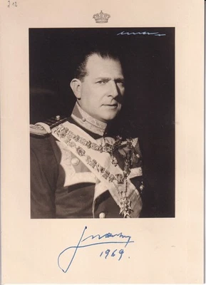 Don Juan de Borbon "Vater König Juan Carlos I."- Foto - original signiert "1969" - Bild 1 von 2