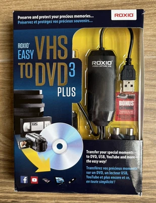 Roxio Easy VHS to DVD 3 Plus Converter Transfer Old Home Videos NEW SEALED - Image 1 of 4