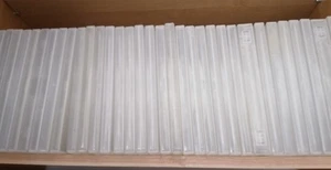 100 DVD Leerhüllen Hüllen Box Case mit Cover transparent für 1 CD / DVD / BD - Bild 1 von 2