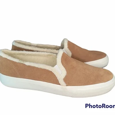 Mocasines Keds WH61507 gamuza tostada imitación piel de oveja forrados talla 8,5 Foto 1 de 4