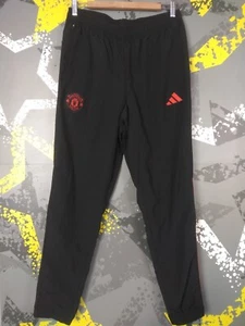 Manchester United Training Football Pants Black Adidas Mens Size M ig93 - Picture 1 of 7