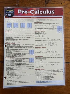 Pre-Calculus: a QuickStudy Laminated Reference Guide [QuickStudy Academic] - Foto 1 di 4