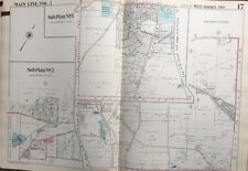 1950 MAIN LINE CHESTER CO. PA W. GOSHEN TOWNSHIP HICKSITE FRIENDS CEM ATLAS MAP