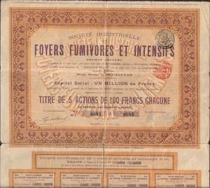 FOYERS FUMIVORES & INTENSIFS (BELGIQUE) (Q) - Imagen 1 de 1