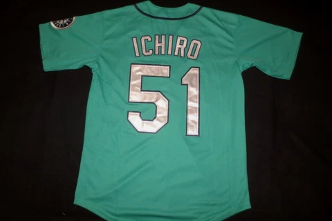 NEW ****ICHIRO***** SEATTLE MARINERS ***TEAL** HOME JERSEY***M&N ***44L Cover