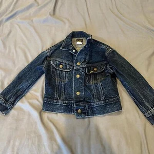 Vintage 90s Lee Kids Denim Jacket - Size 6 - Picture 1 of 4